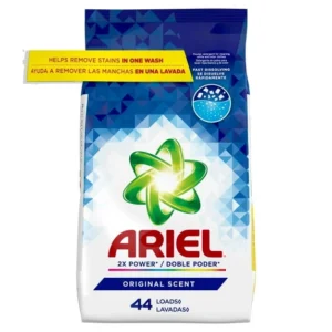 Ariel Powder Laundry Detergent, Original Scent, 70 oz, 44 Loads